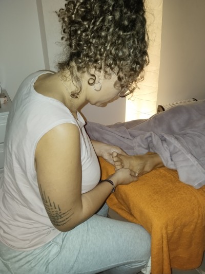 Noemí Luna, auxiliar de enfermería