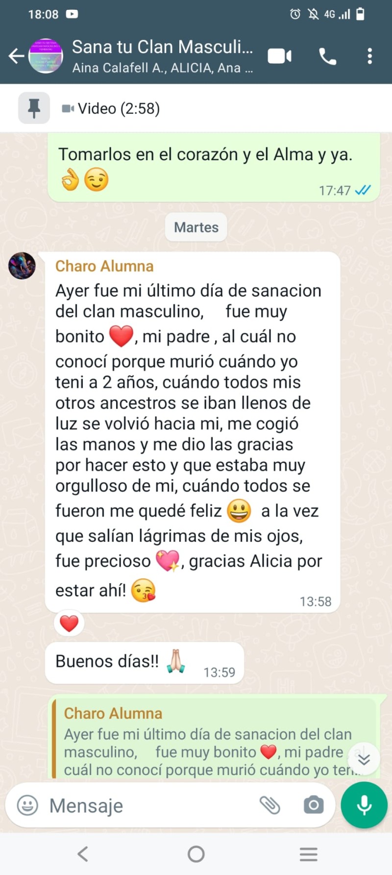 charo ultimo dia